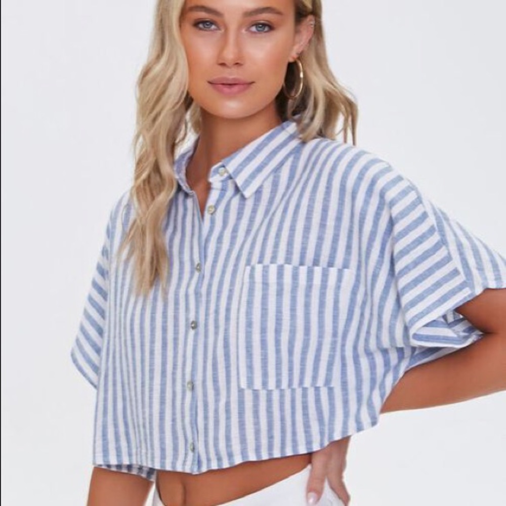 Striped Linen-Blend Shirt